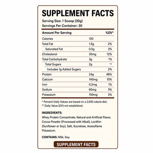 Proteína de Suero de Leche Concentrada Personalizada, Suplemento Dietético para el Cuidado Corporal y Entrenamiento, 907g por Frasco - Product Image 3