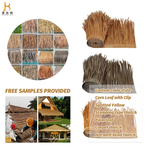 หลังคาใบปาล์มพลาสติกคุณภาพสูง หลังคาฟางสังเคราะห์ - Product Image 2