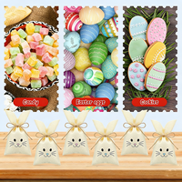 Sacs cadeaux de Pâques en gros, pochettes pour friandises, cadeaux de fête pour enfants, chasse aux œufs de Pâques, fournitures pour baby shower, friandises