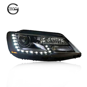 Ensemble de phares pour Sagitar <span class=keywords><strong>2012</strong></span>+ Jetta, phares à LED avec feux de jour, lentille de phare, feux de croisement, accessoires automobiles - Product Image 1