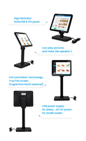 Écran client LED IPS de 9,7 pouces avec interfaces USB ou VGA pour usage professionnel