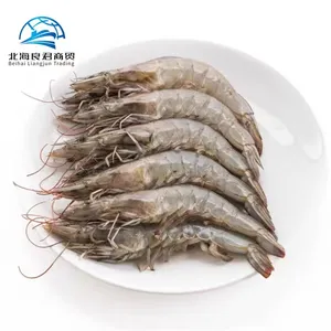 Vente chaude produit de fruits de mer chinois de haute qualité élevage de crevettes blanches en intérieur et crevettes vannamei vivantes fraîches naturellement congelées