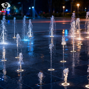 <span class=keywords><strong>Fuente</strong></span> de Agua Decorativa de Acero Inoxidable con Diseño Moderno para Exteriores, Comercial, Seca, Oculta en el Suelo, con Música - Product Image 2