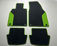 Alfombrilla Interior de Cuero Bordada de Lujo YLD Personalizada para Porsche, Se Aceptan Logotipos Personalizados