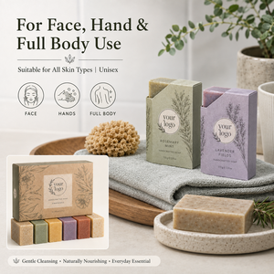 สบู่ทำมือจากธรรมชาติ ปลอดภัยต่อสิ่งแวดล้อม ปริมาณสั่งซื้อขั้นต่ำน้อย ช่วยบำรุงผิวแห้ง ไม่ระคายเคือง กลิ่นหอมจากพฤกษ์ 6 ชนิด ชุดสบู่ทำมือ - Product Image 4