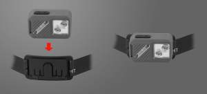 Faro con Sensor de movimiento recargable de plástico LED Industrial de 300 lúmenes, diadema ajustable resistente al agua con carga USB-C para exteriores - Product Image 2