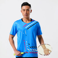 Jersey Bulu Tangkis Custom Geometric Dash Print Ringan, Bernapas, Nyaman, Cocok untuk Seragam Tim, Mendukung Pemesanan Grosir