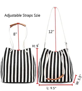 กระเป๋าดีไซเนอร์สำหรับผู้หญิงกระเป๋าสะพายไหล่ผ้าใบลายกลางเล็กกระเป๋าถือทำงานประจำวัน