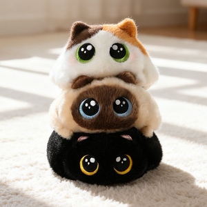 Peluche Gatto Loaf Personalizzabile con Logo, 15cm, <span class=keywords><strong>Occhi</strong></span> <span class=keywords><strong>Grandi</strong></span>, Giocattolo Kawaii per Decorazione Ufficio e Antistress - Product Image 6