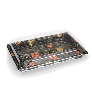 Fournisseur <span class=keywords><strong>de</strong></span> boîtes à sushi en plastique jetables, <span class=keywords><strong>livraison</strong></span> <span class=keywords><strong>de</strong></span> conteneurs alimentaires Sakura Golden Maple Leaf - Product Image 3