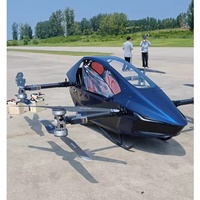 YIVTOL S ZERO Basic, drone monoplace pliable en fibre de carbone avec positionnement GPS, autonomie de vol de 35 minutes, charge utile nette de 120 kg, vitesse de 120 km/h