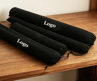 Pochette de rangement en toile avec cordon de serrage, logo personnalisé, plusieurs tailles, sac cylindrique long, housse de protection, organiseur d'outils