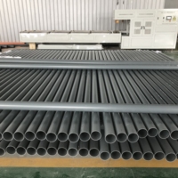 Tuyau de conduit électrique en PVC gris d'usine, tube rigide en UPVC pour la protection des câbles et le câblage