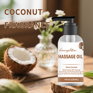 Aceite <span class=keywords><strong>de</strong></span> Masaje Masculino Profesional <span class=keywords><strong>de</strong></span> Marca Privada, Natural, con Aroma a Coco, Orgánico e Hidratante - Product Image 3