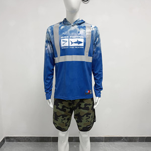 Chemise de pêche à capuche haute visibilité avec bande réfléchissante UPF50+ à manches longues, équipement anti-microbien pour la pêche de nuit et la course à pied - Product Image 2