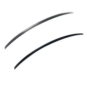 Audi A4 S4 B8 2009-2016 <b>Rear</b> <b>Spoiler</b> Piano Black Carbon Fiber Texture Ducktail Trunk Lip ABS Material - Product Image 5