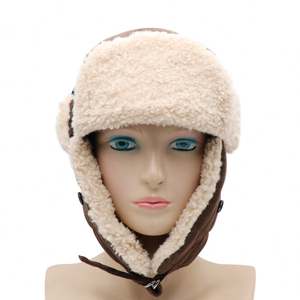 Chapeau d'hiver aviateur avec logo personnalisé, à rabats pour les oreilles, coloré, pour adultes unisexes, chapeau d'hiver trapper - Product Image 2
