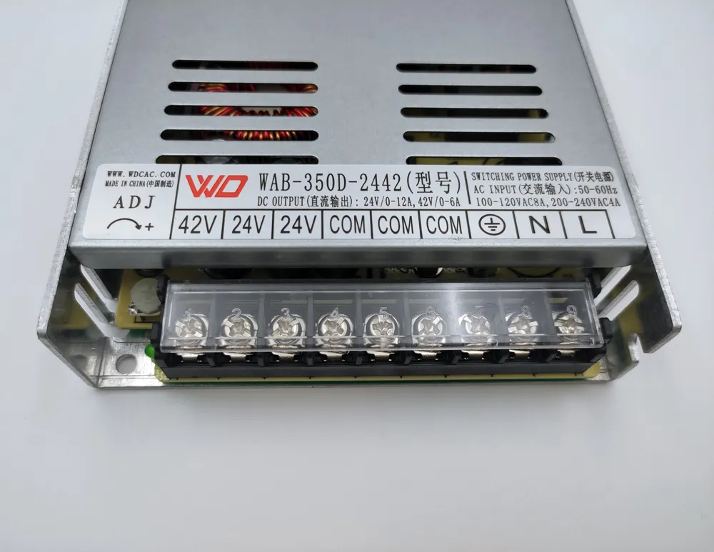 WEIDUN WAB-350D-2442 350W 24V 42V combina alimentazione di commutazione per stampante a getto d'inchiostro