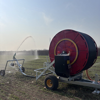 Dispositif d'irrigation agricole automatique autoportant avec enrouleur de tuyau de 200m à 300m et système d'arrosage intégré