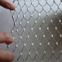 304 316 Edelstahl Seil gitter flexibel 7X7 SS Zoo Voliere Mesh Netz