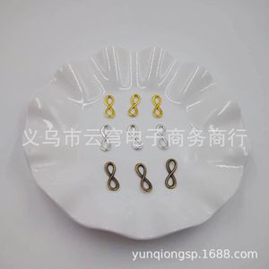 Cierre de aleación con forma de ocho para joyería, para hacer pulseras, en plata antigua, oro, bronce, forma geométrica, origen Yiwu - Product Image 2