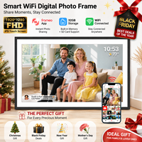 Cadres photo numériques WiFi 15,6 pouces FRAMEO à rotation automatique, à fixer au mur, partagent des moments instantanément depuis n'importe où, 32 Go – Vente Flash
