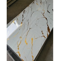 Vente en gros feuille de marbre PVC panneau mural UV 1220*2440mm plastique étanche à l'humidité pour la décoration intérieure et extérieure du bureau