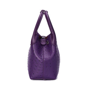 Bolsos de Mano Tipo Cubo de Piel Sintética de Avestruz 2026 para Mujer, Bolsos Cruzados de Diseñador con Correa Larga, Juego de 2 Piezas - Product Image 3