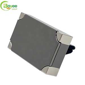 Accessoires intérieurs de voiture, diffuseur d'huiles essentielles carré noir, diffuseur de parfum pour voiture, gel désodorisant solide pour voiture - Product Image 3
