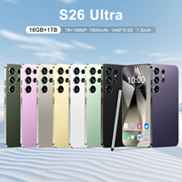 HP S26 Ultra Harga Pabrik Murah 7.3" Versi Global Multibahasa 108MP 7800mAh 16GB+1TB Penyimpanan Besar Smartphone 5G