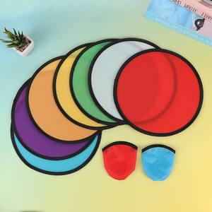 Op Maat Gemaakte Digitale Bedrukte Sneldrogende Ronde Nylon Vliegende Schijf Ventilator Diy Flexibel Opvouwbaar Voor Promotieartikel Voor Feestzakken - Product Image 1