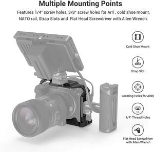 Para SmallRig <span class=keywords><strong>S5</strong></span> S5D Cage Kit Aleación de aluminio NATO Rail Cold Shoe Mount -2983 para LUMIX <span class=keywords><strong>S5</strong></span> S5D Cámara Accesorios de acción - Product Image 2