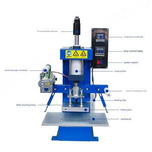 Powerful Semi-automatic Heat Press Leather Logo Hot Foil Stamping Machine Copper Mould for Paper and <b>Card</b> <b>Printer</b> - Product Image 3