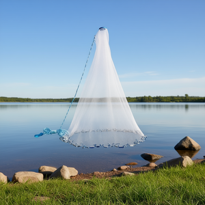 Filet de pêche en nylon résistant, 6 pieds, facile à lancer, sans nœuds, pour la pêche à la traîne, conception multifilament - Product Image 2