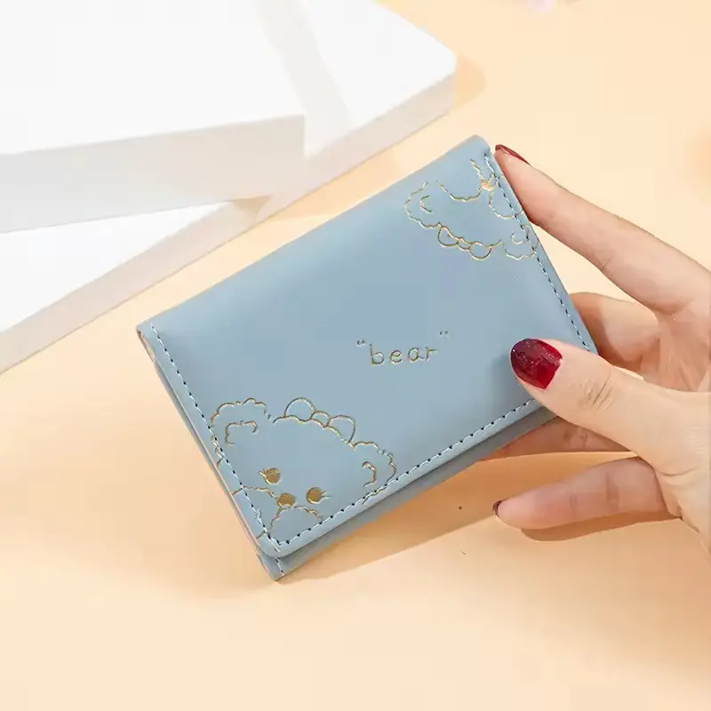 Kartenhalter aufklapp-brieftasche Kreditkartenhalter anpassbare Kartentasche
