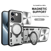 Coque de téléphone magnétique anti-choc Lichicase pour Xiaomi Poco F9 Ultra, étui hybride 2 en 1 TPU+PC