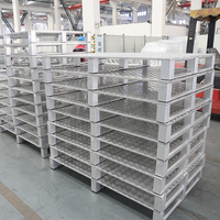 Palette en acier et aluminium robuste |   Capacité de 1000 kg, résistant à la corrosion, assemblage à verrouillage rapide pour usage industriel