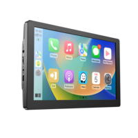 Autoradio IPS portable 9 "avec Apple Carplay sans fil et Android Auto Autoradio universel Navigation GPS avec lecteur DVD BT WIFI FM