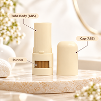 Tube de baume à lèvres ovale de 7g pour emballage de lotion solide maison