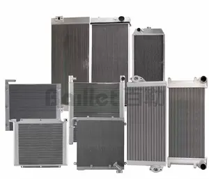 Construction Machinery Factory price Excavator spare parts hydraulic oil cooler/ Water Radiator/Inter cooler for all models