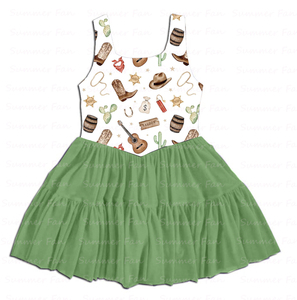Vestiti per Neonata 95% Bambù con Gonna a Ruota in <span class=keywords><strong>Tulle</strong></span>, Abiti in Bambù per Bambine con Logo Personalizzato Stampato - Product Image 1