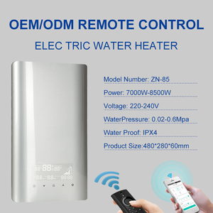 Hiệu quả ngay lập tức máy nước nóng 220V tankless điện IPX4 có thể điều chỉnh điện kỹ thuật số nhiệt độ nước phát hiện - Product Image 4