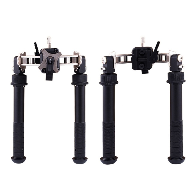 High Quality Aluminum V10 Tactical Multifunctional Telescopic Tripod Universal Left Right Swivel Rotation Hunting Accessory