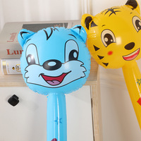 Jouet bâton gonflable mignon en forme de lapin en PVC pour les fêtes de Pâques et les jeux d'extérieur pour enfants