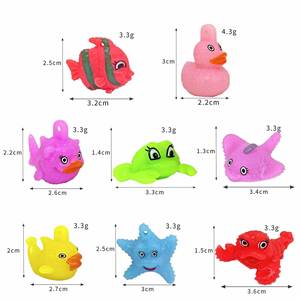 Jouets de pêche en gel souple TPR, poissons rouges et animaux marins, jouets flottants pour jeux aquatiques et pêche, jouet anti-stress - Product Image 6