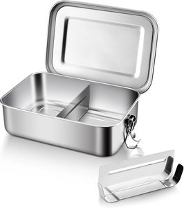 Lonchera Bento de Acero Inoxidable Ecológica, Libre de BPA, de Alta Capacidad, a Prueba de Fugas y de Grado Alimenticio - Product Image 1