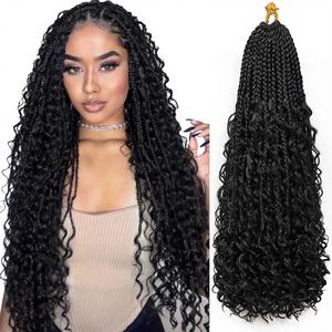 Extension Singola Sintetica Naturale Resistente al Calore per Trecce Crochet, Twist Singolo, River Goddess Locs Faux - Product Image 1