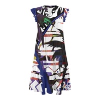 Jolies robes d'été décontractées pour femmes, à motif palmier hawaïen personnalisé, sans manches, col en V, robe de fête florale avec poches