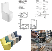 WC ultra silencieux Terra CE avec réservoir intégré, ensemble de toilettes dissimulées, ensemble de salle de bain, WC intelligent sans bride, chasse d'eau intégrée