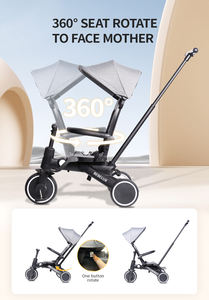 Triciclos para Niños <span class=keywords><strong>BEBELUX</strong></span> de Nuevo Diseño, Triciclo de 3 Ruedas para Niños de 1 a 6 Años, Andador para Bebés, Triciclo para Exteriores - Product Image 5